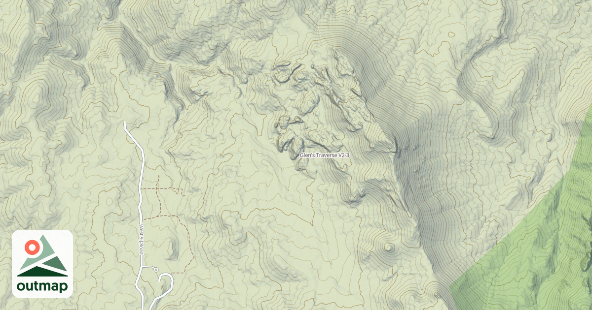 Map of Glen's Traverse