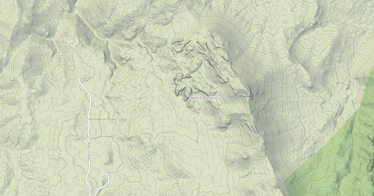 Map preview of Glen's Traverse