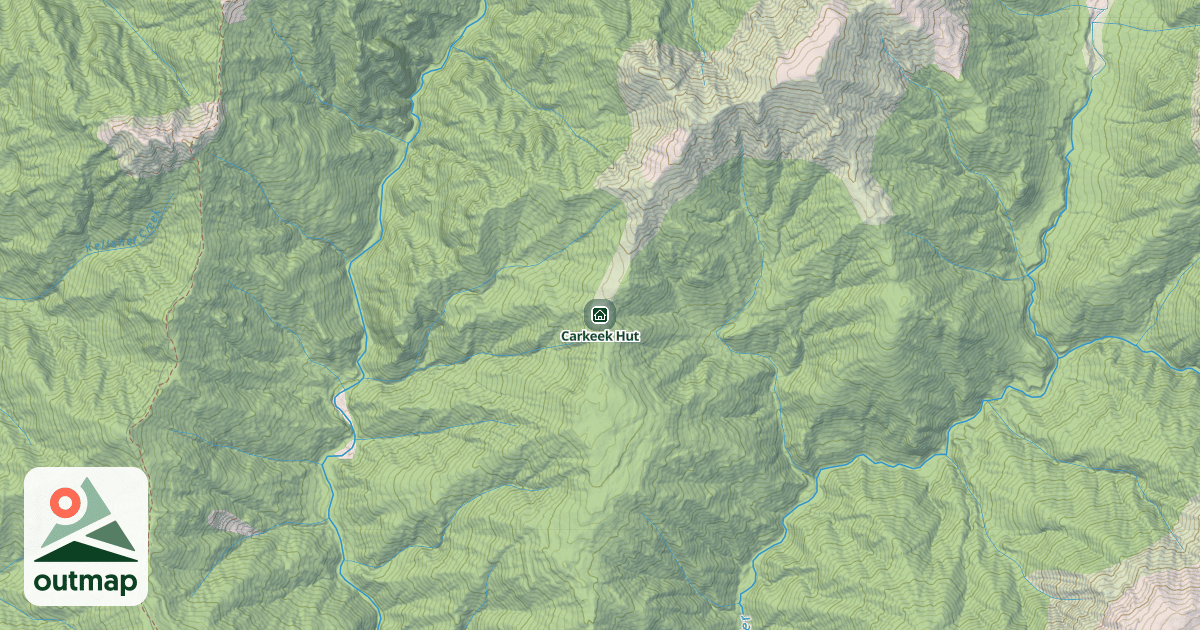 Map of Carkeek Hut