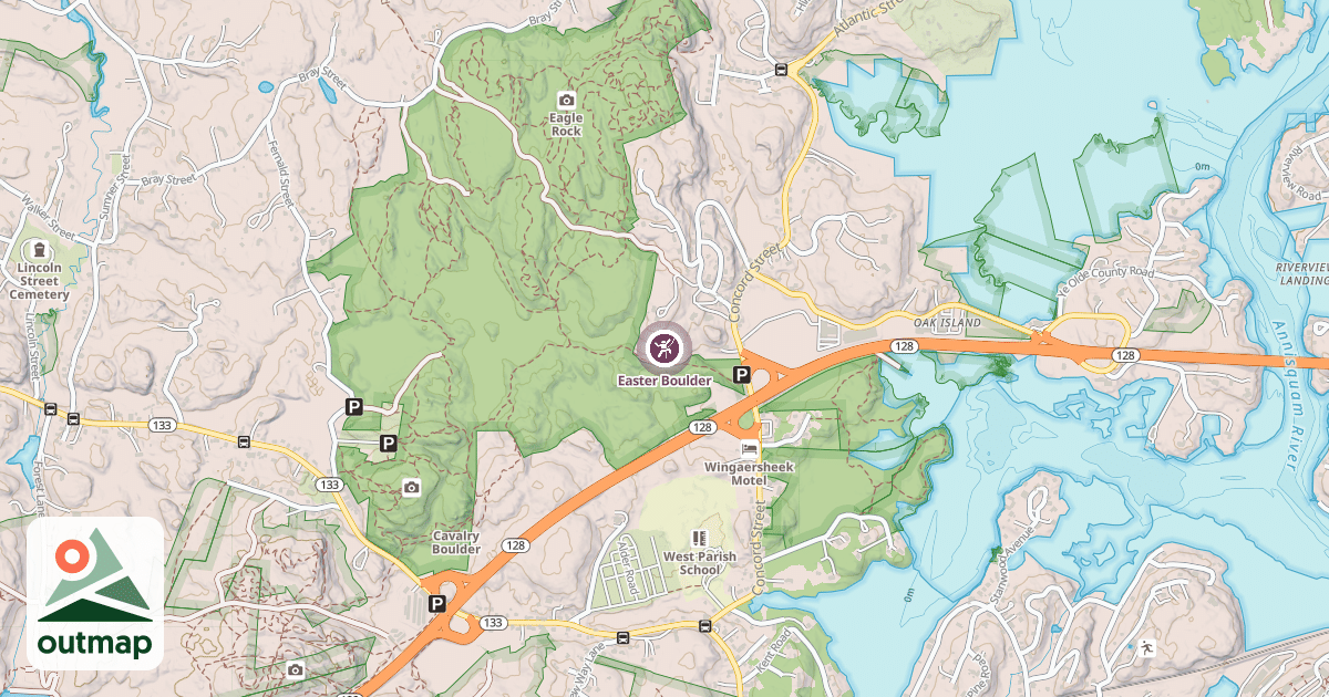 Map of Easter Boulder