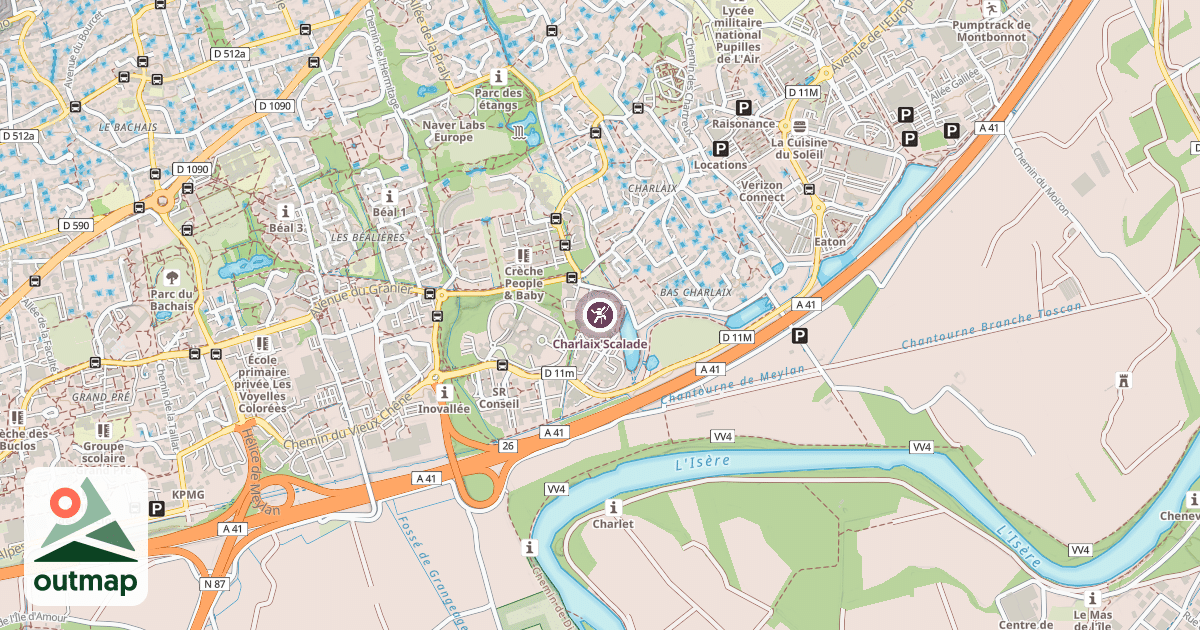 Map of Charlaix'Scalade