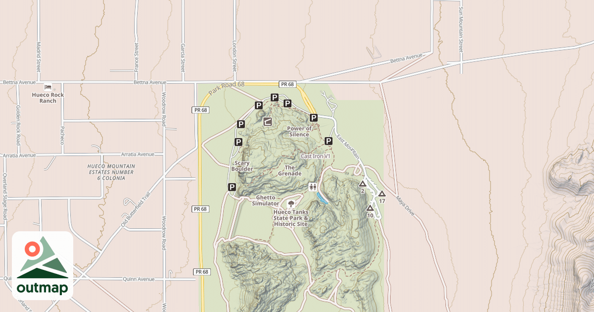 Map of Cast Iron