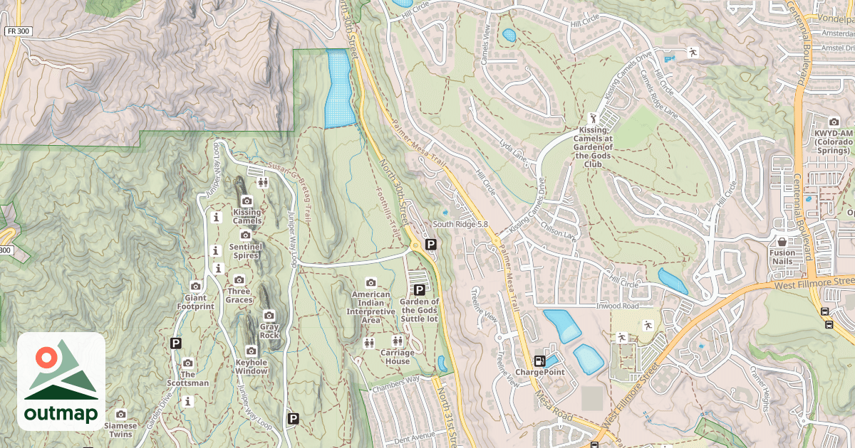 Map of South Ridge