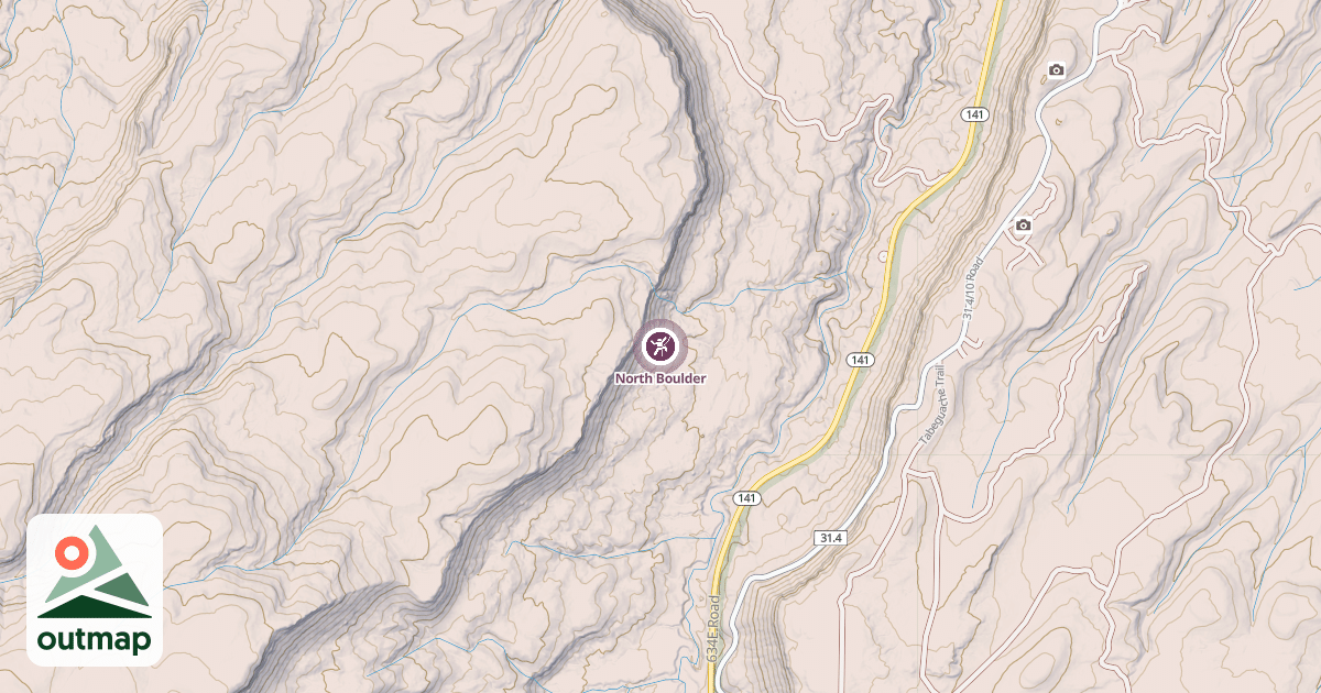 Map of North Boulder