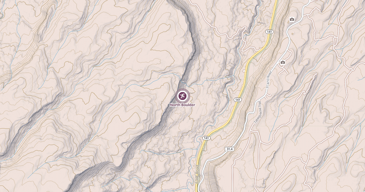 Map preview of North Boulder