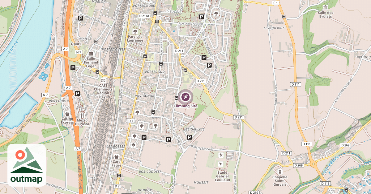 Map of Climbing Site