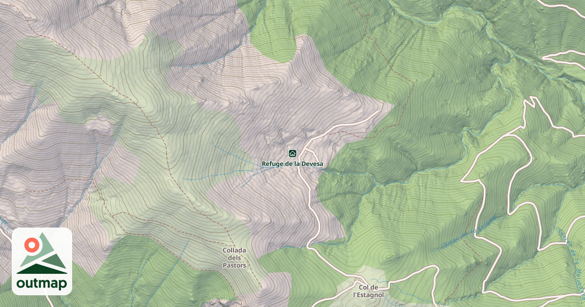 Map of Refuge de la Devesa