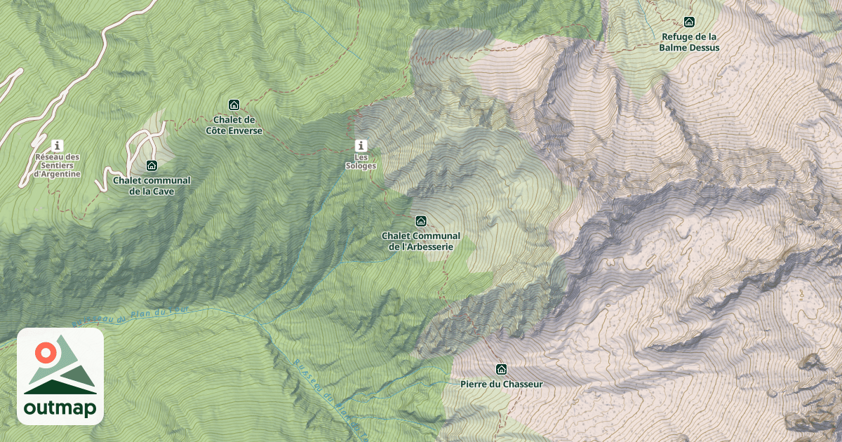Map of Chalet Communal de l'Arbesserie