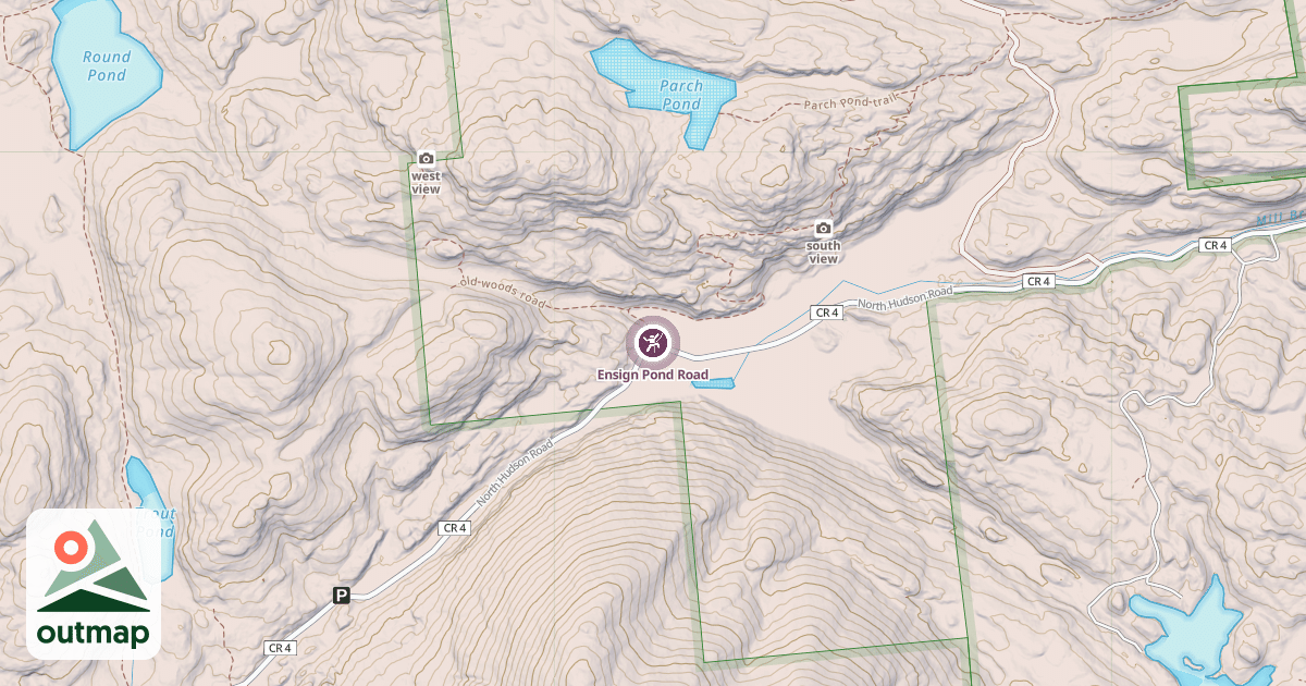 Map of Ensign Pond Road