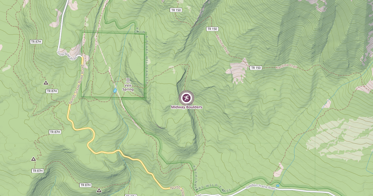 Map preview of Midway Boulders
