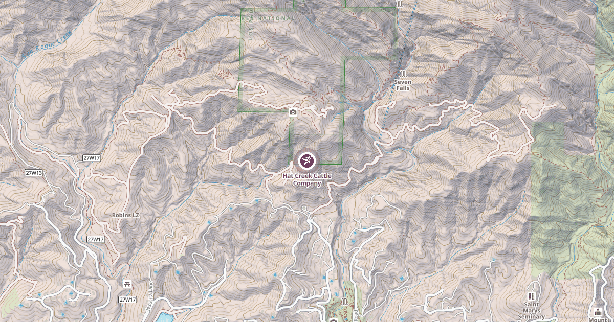 Map preview of Hat Creek Cattle Company
