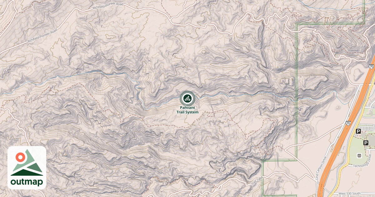 Map of Pahvant Trail System