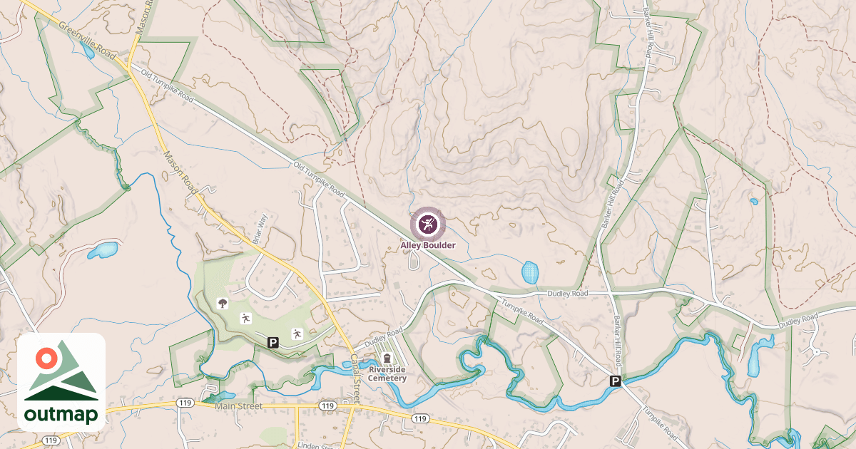 Map of Alley Boulder