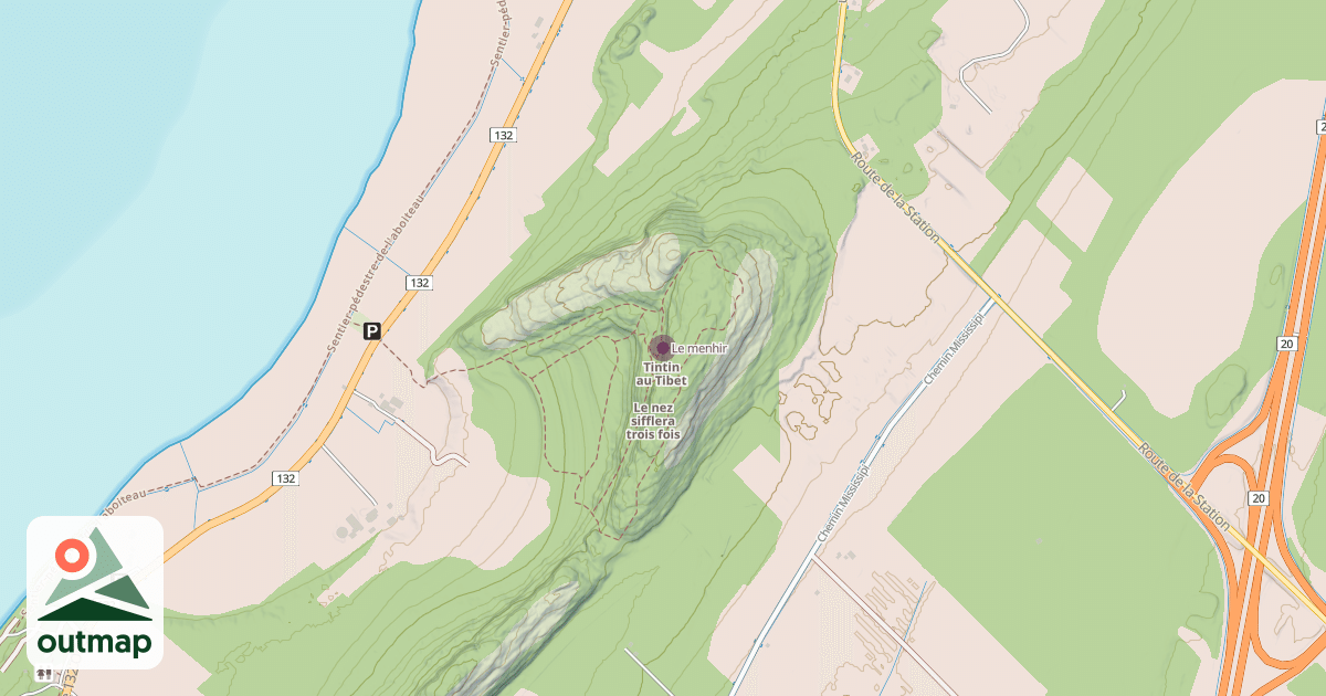 Map of Le menhir