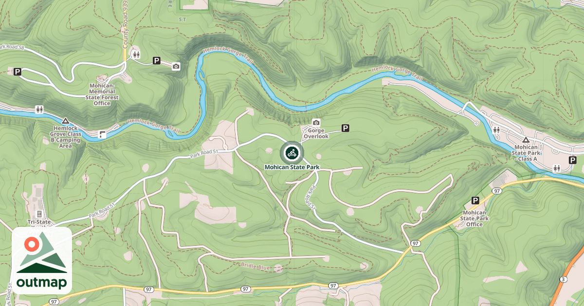 Map of Mohican State Park