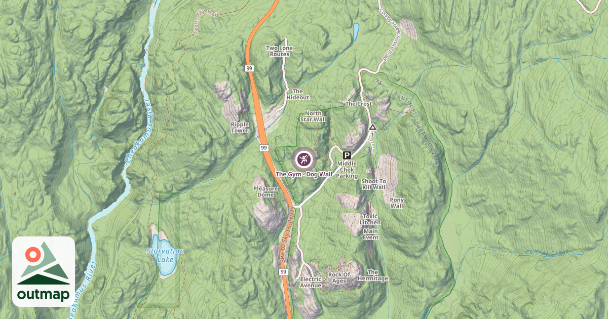 Map of The Gym - Dog Wall
