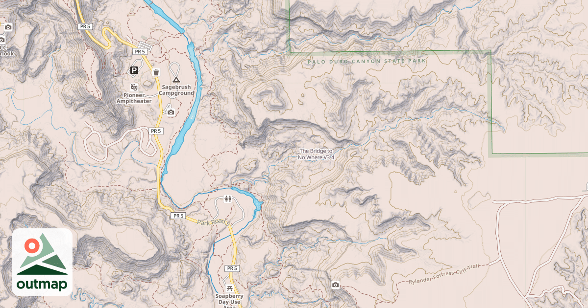Map of The Bridge to No Where