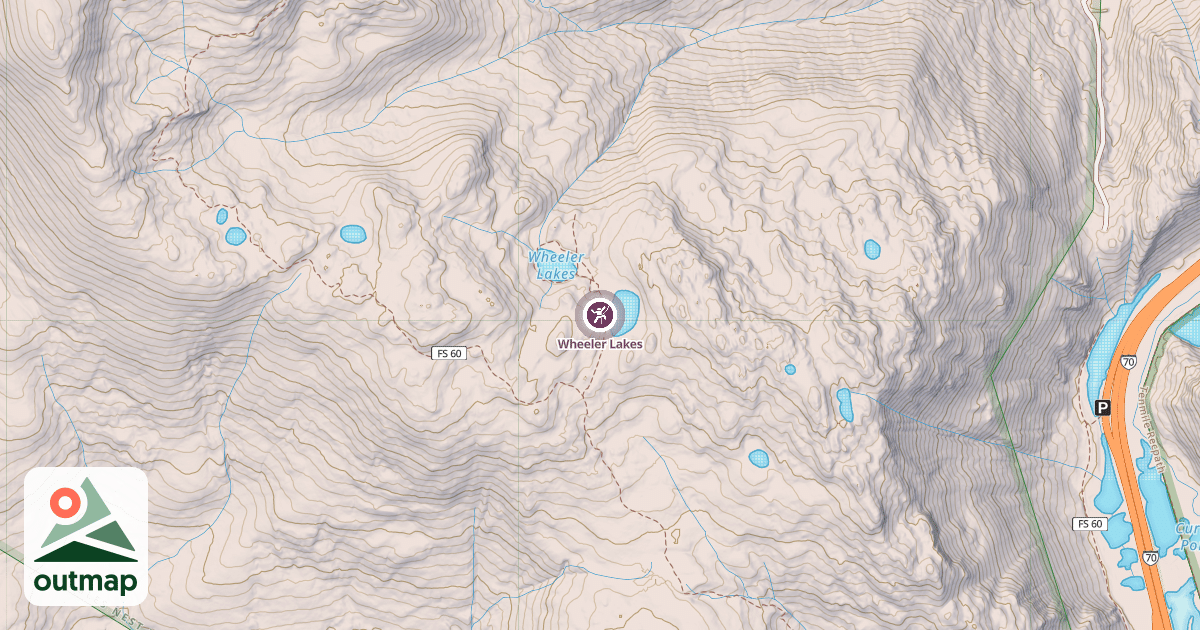 Map of Wheeler Lakes