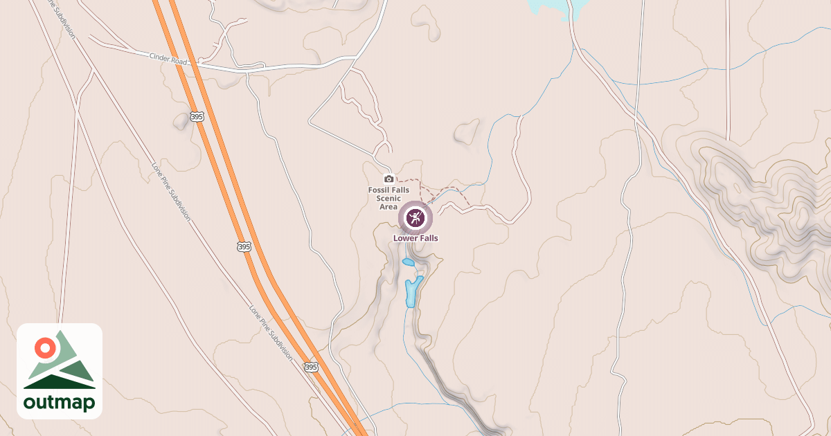 Map of Lower Falls