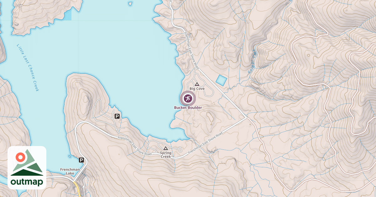 Map of Bucket Boulder