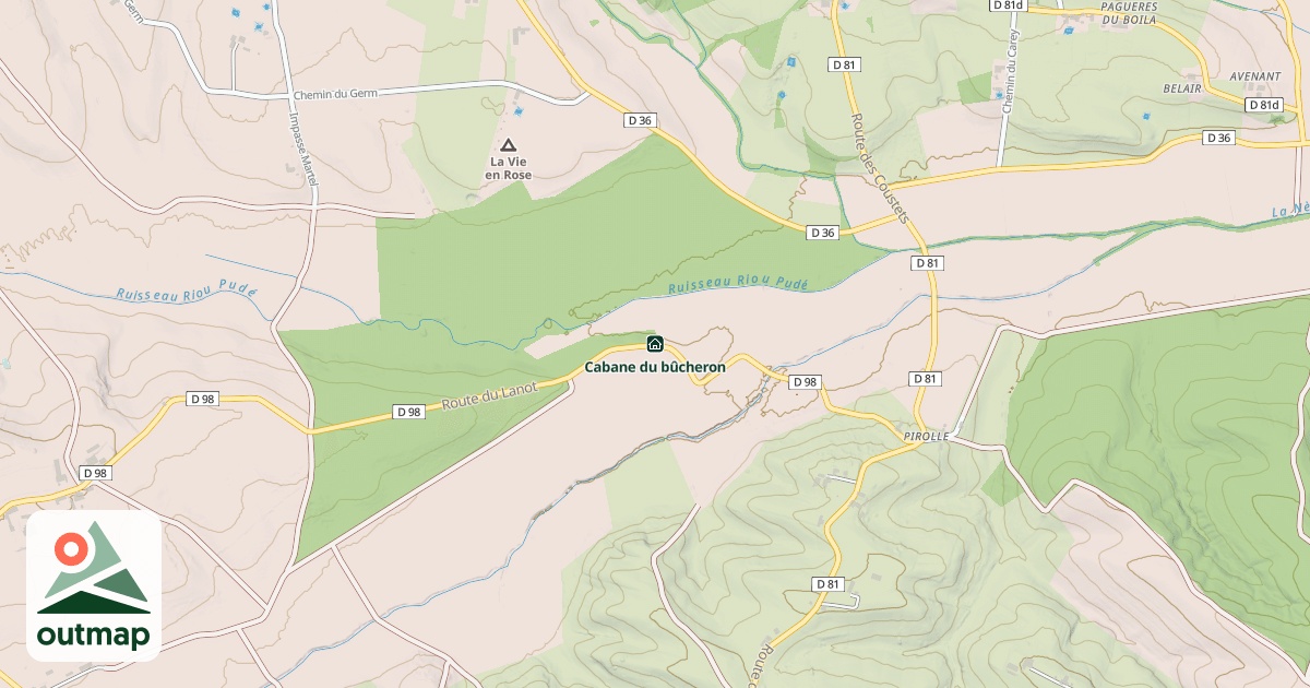 Map of Cabane du bûcheron