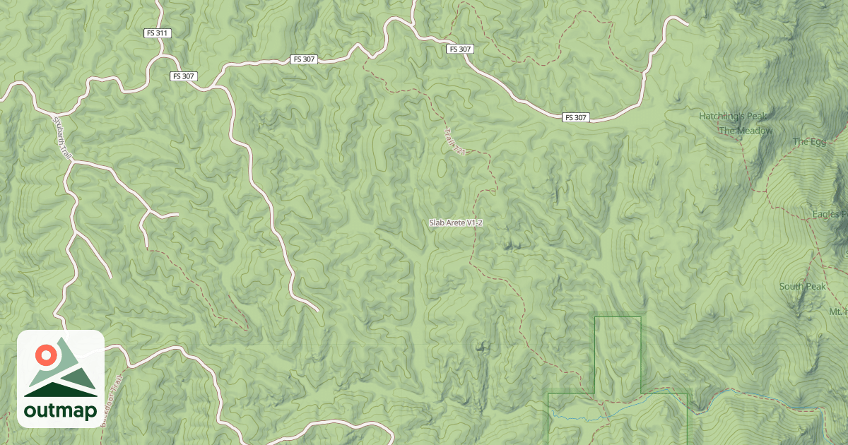 Map of Slab Arete