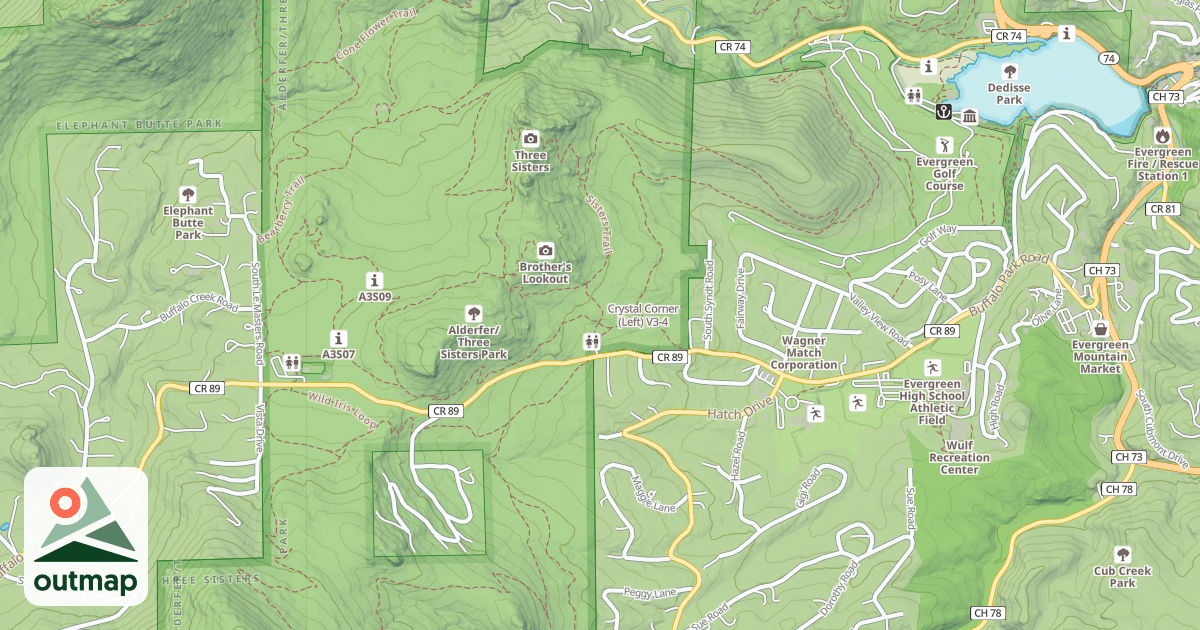 Map of Crystal Corner (Left)
