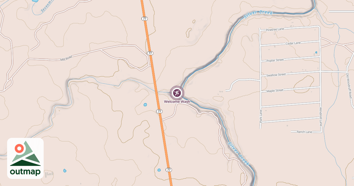 Map of Welcome Wash
