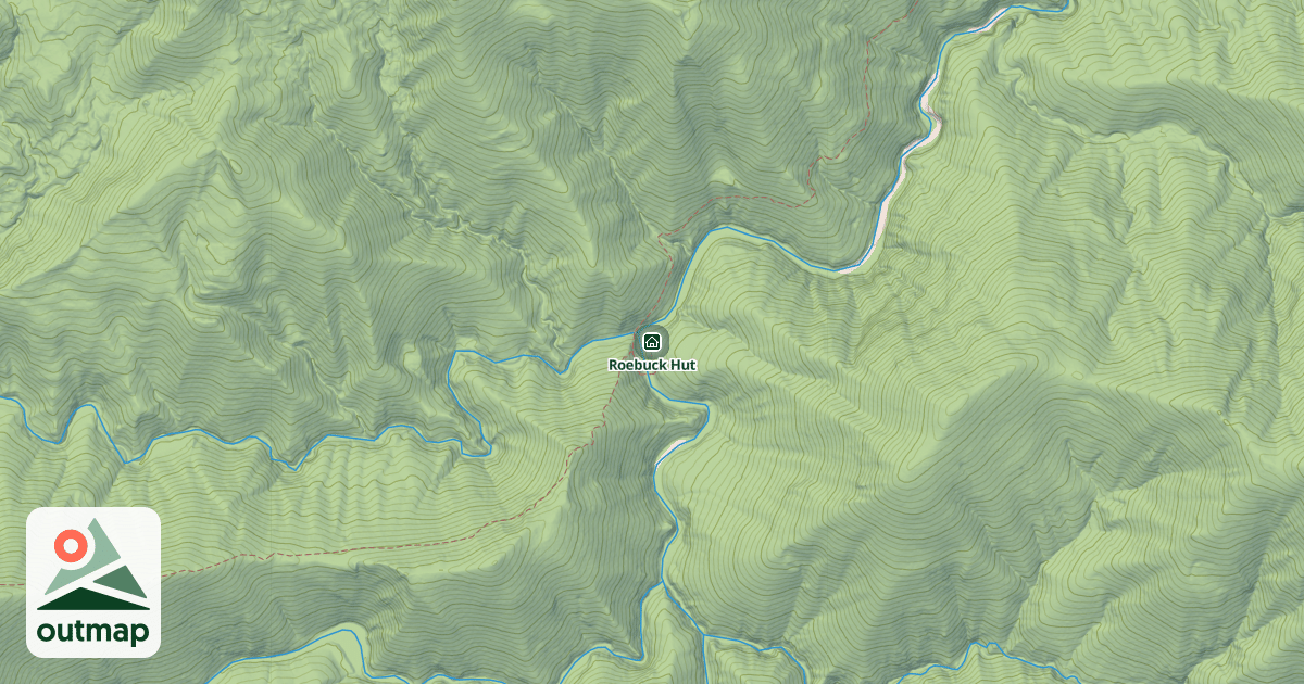 Map of Roebuck Hut