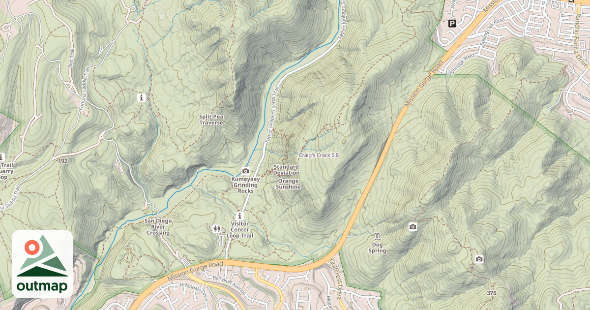 Map of Craig's Crack