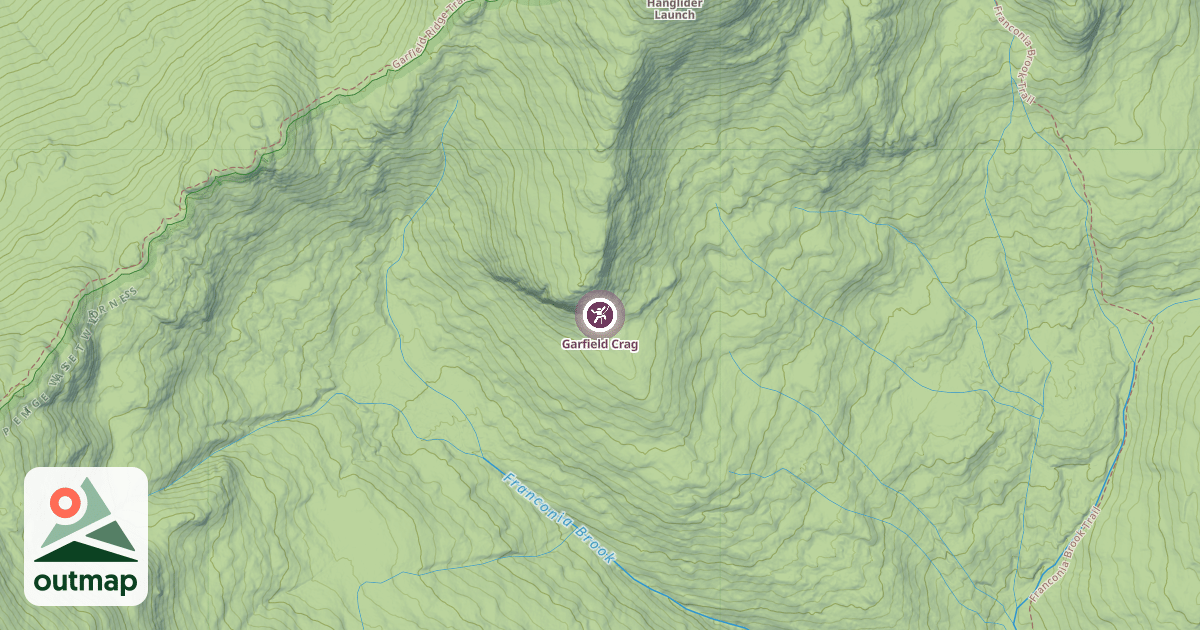 Map of Garfield Crag