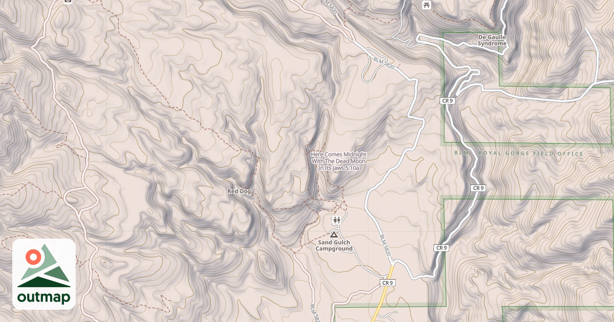 Map of Here Comes Midnight With The Dead Moon In Its Jaws