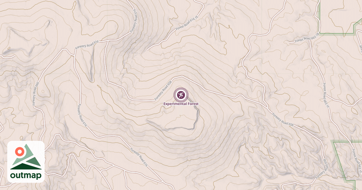 Map of Experimental Forest