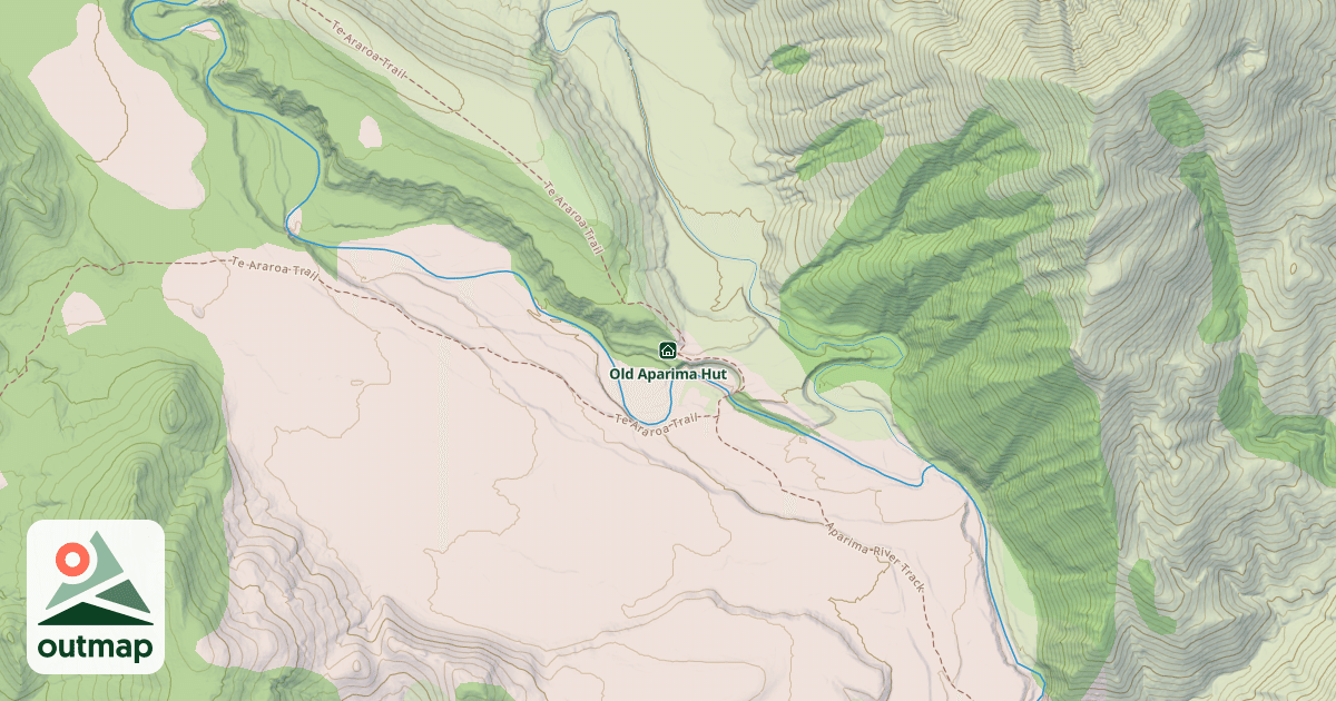 Map of Old Aparima Hut