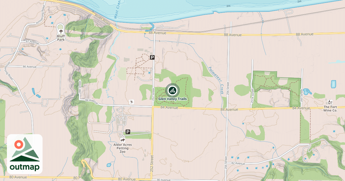 Map of Glen Valley Trails