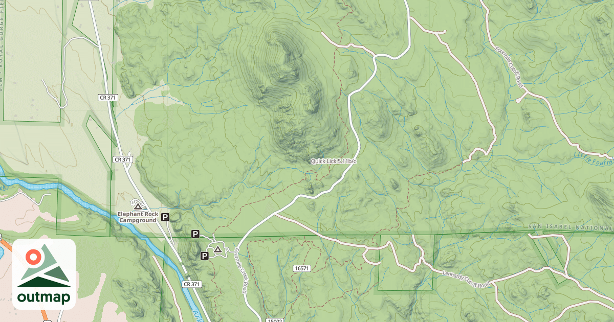 Map of Quick Lick