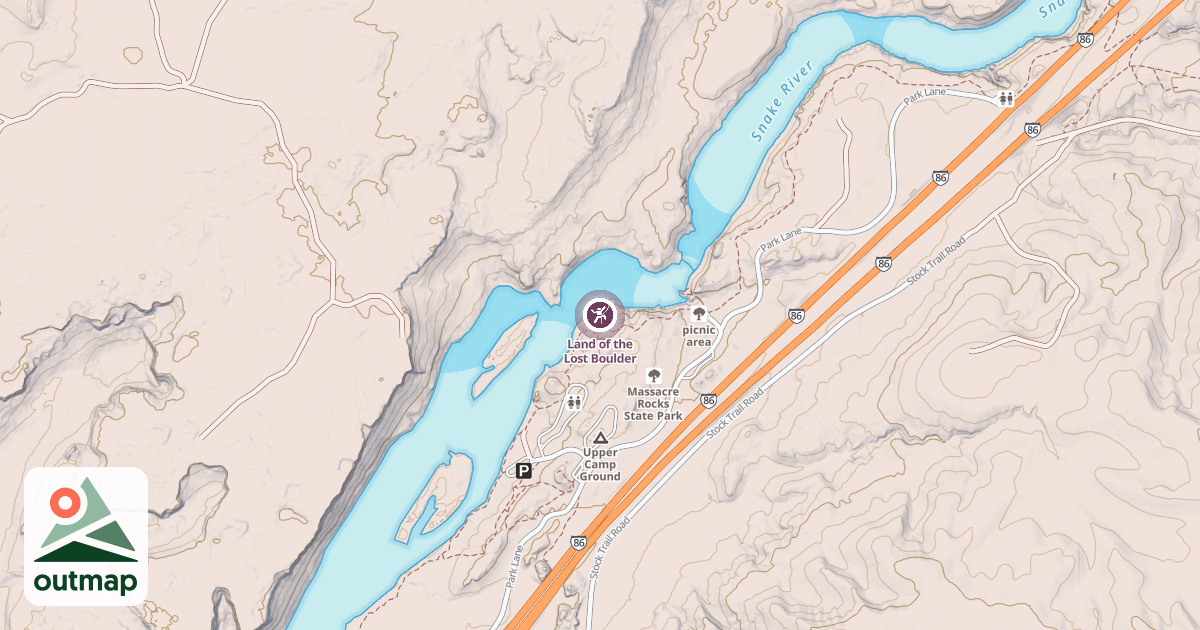 Map of Land of the Lost Boulder
