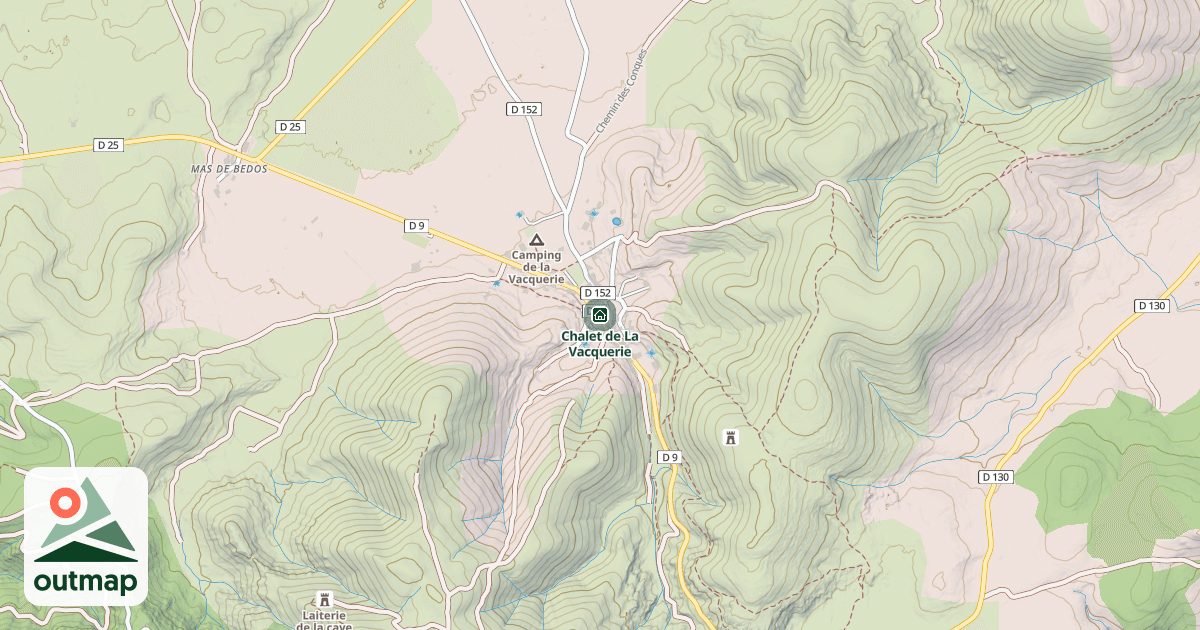 Map of Chalet de La Vacquerie