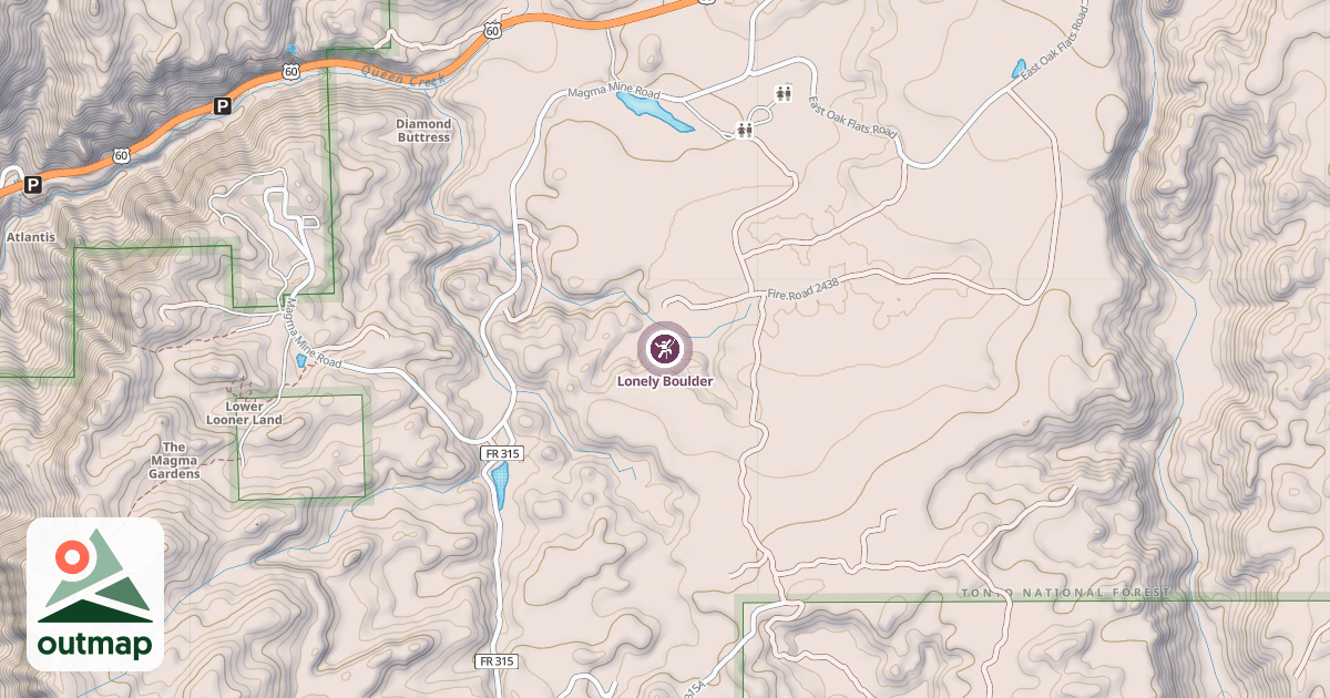 Map of Lonely Boulder