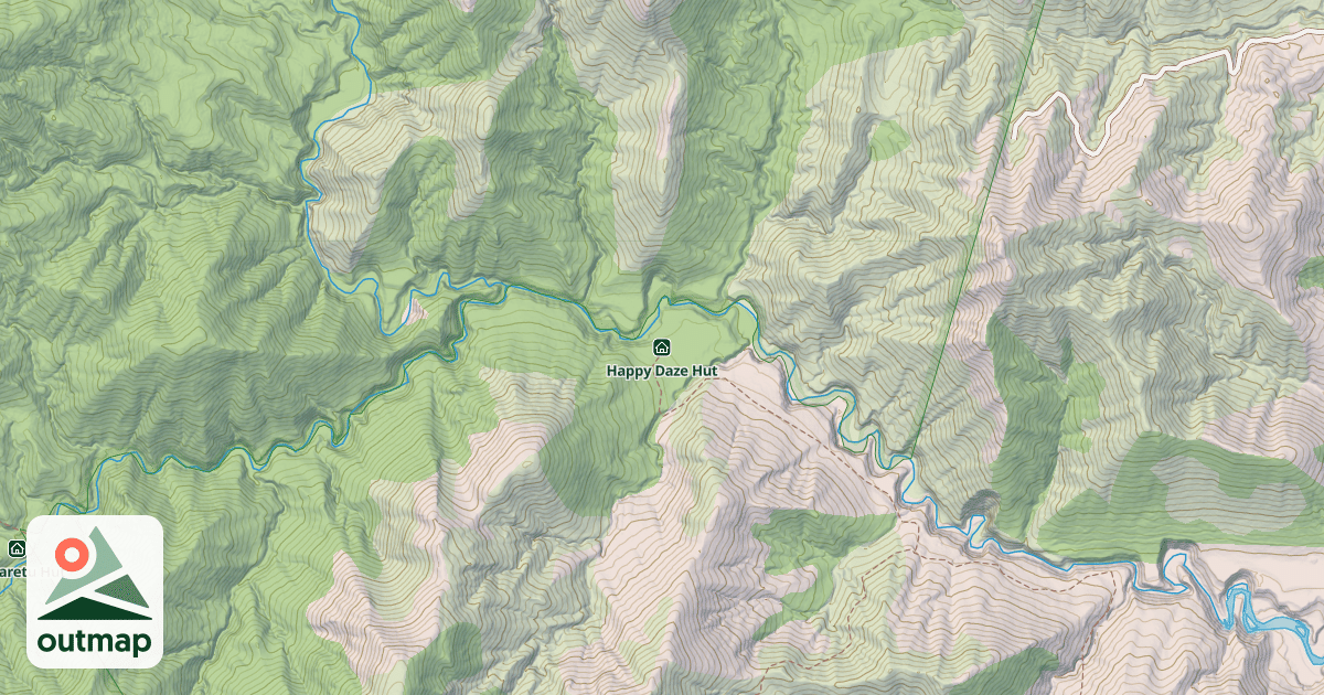Map of Happy Daze Hut