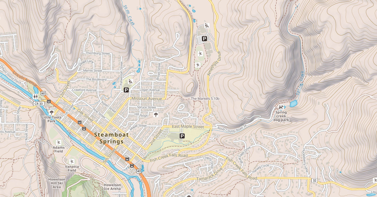 Map preview of The Mantels