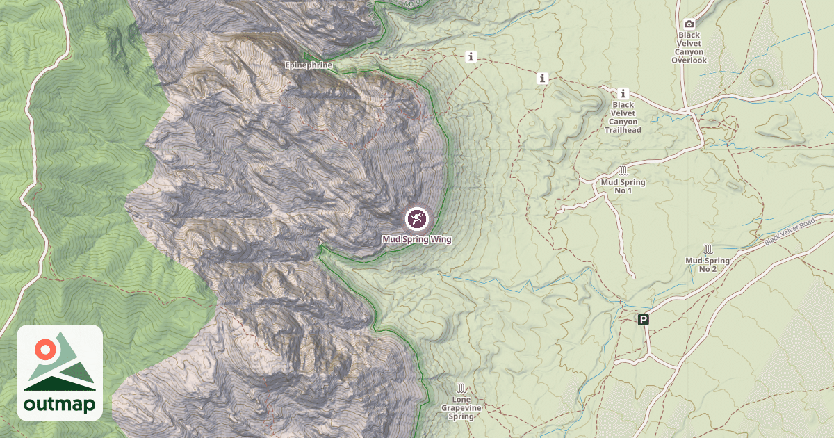 Map of Mud Spring Wing