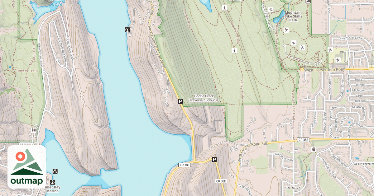 Map of Bootie Crack Traverse / Low
