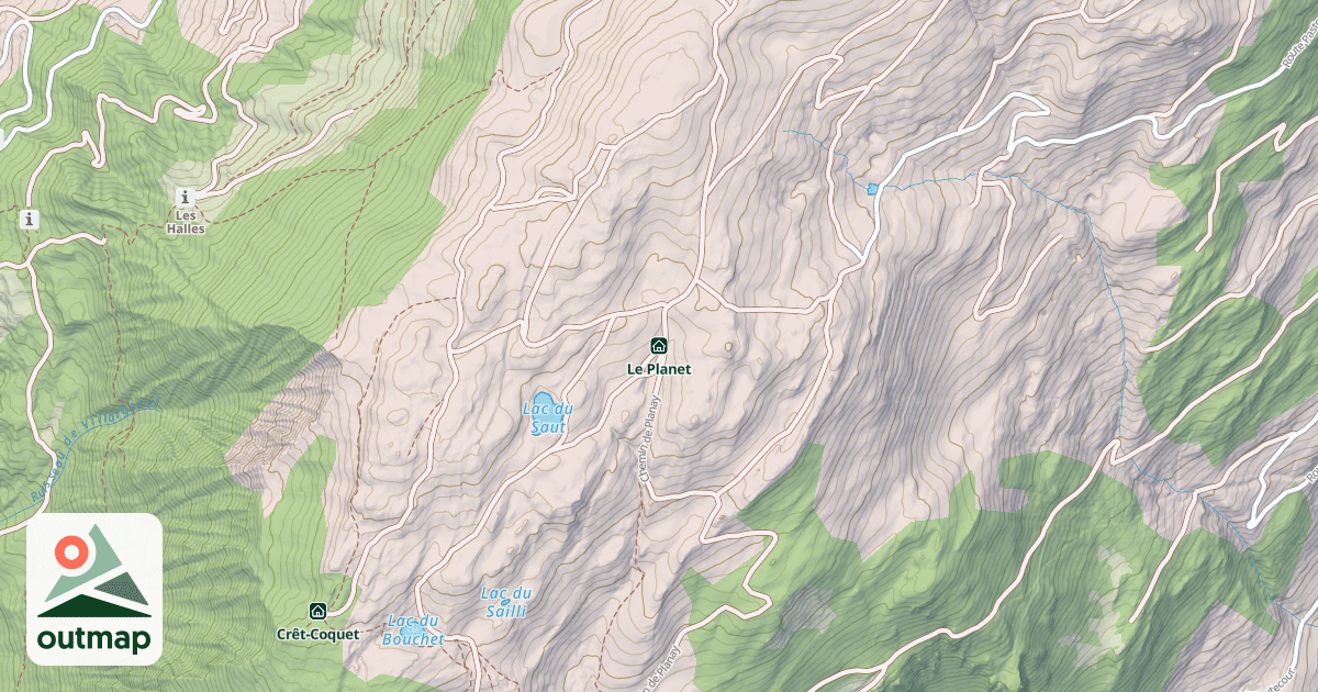 Map of Le Planet