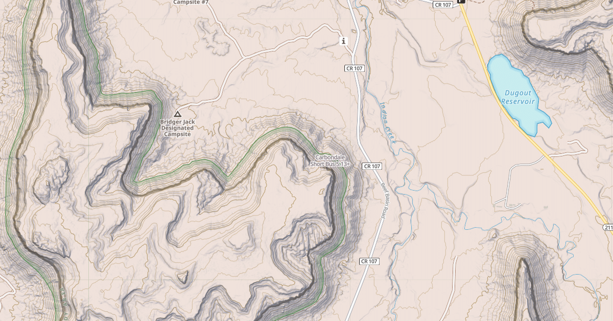 Map preview of Carbondale Short Bus