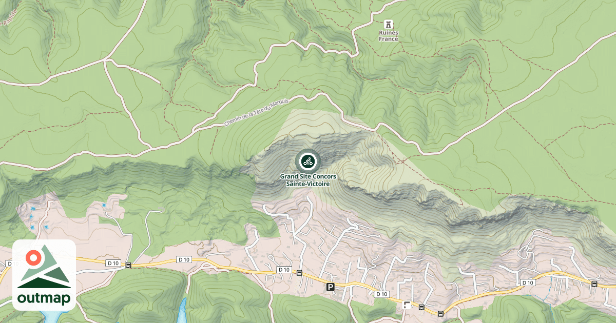 Map of Grand Site Concors Sainte-Victoire