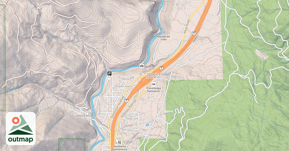 Map of Hedge hog traverse