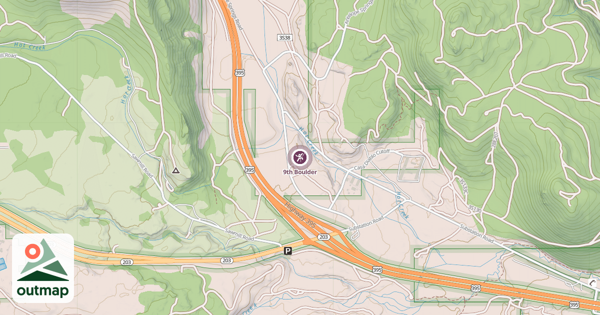 Map of 9th Boulder