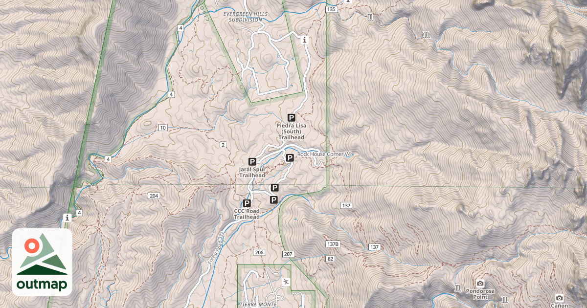 Map of Rock House Corner