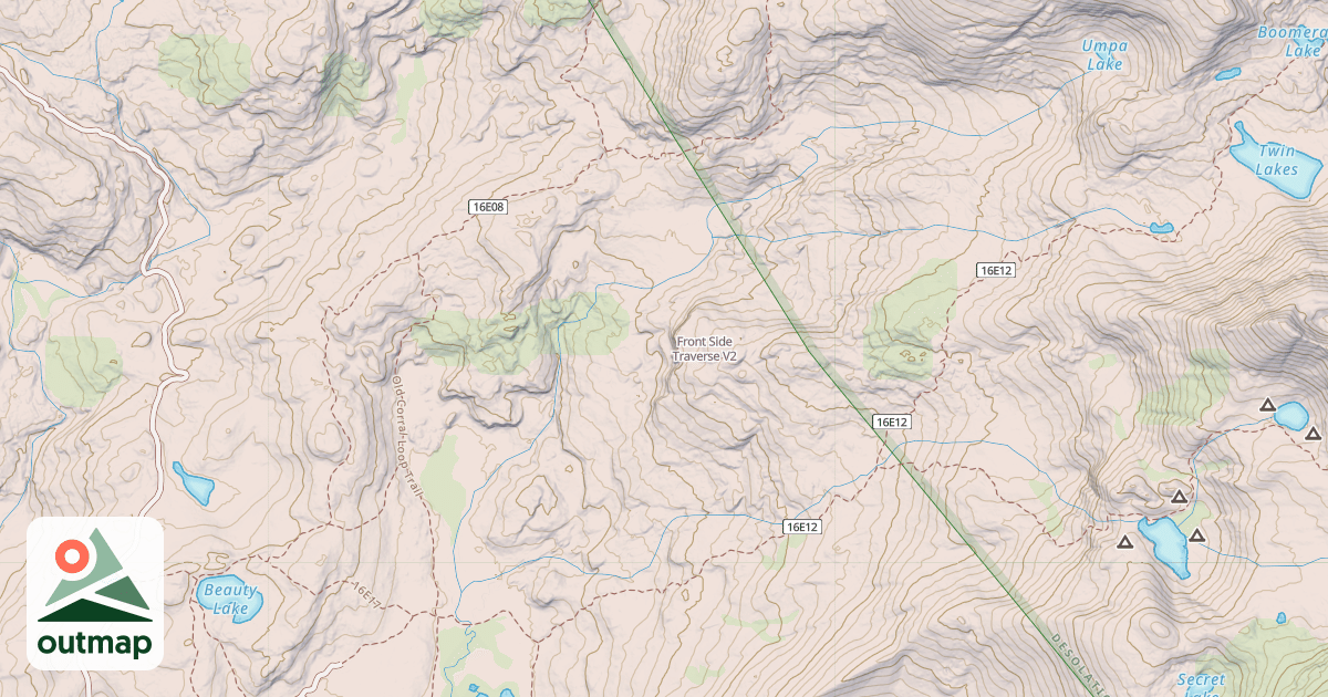 Map of Front Side Traverse
